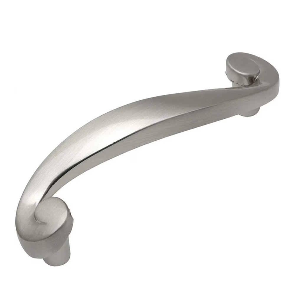 50 pcs 80444SN Finish Satin Nickel Cabinet Hardware Swirl Handle Pull -